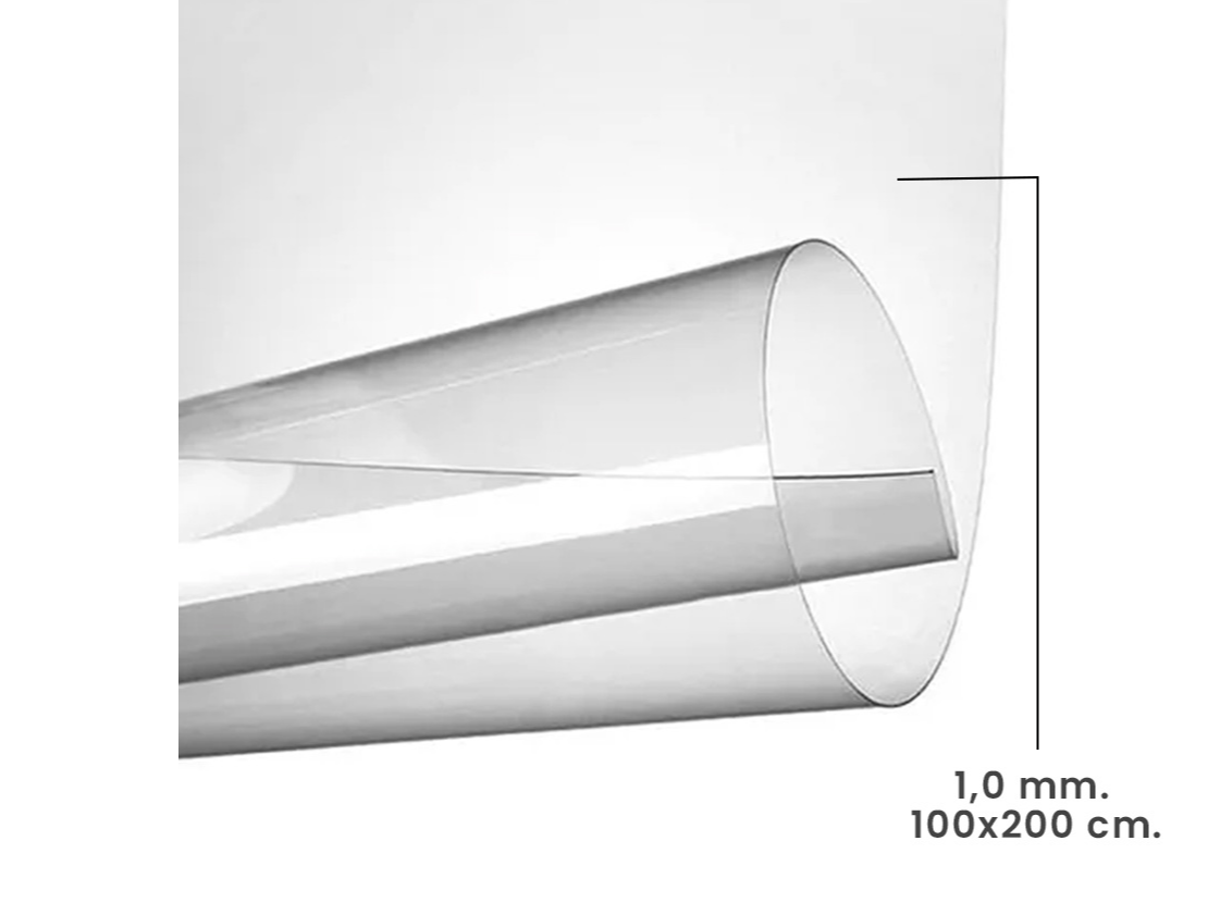 Pet Transparente Cristal 1,0mm 100x200cm