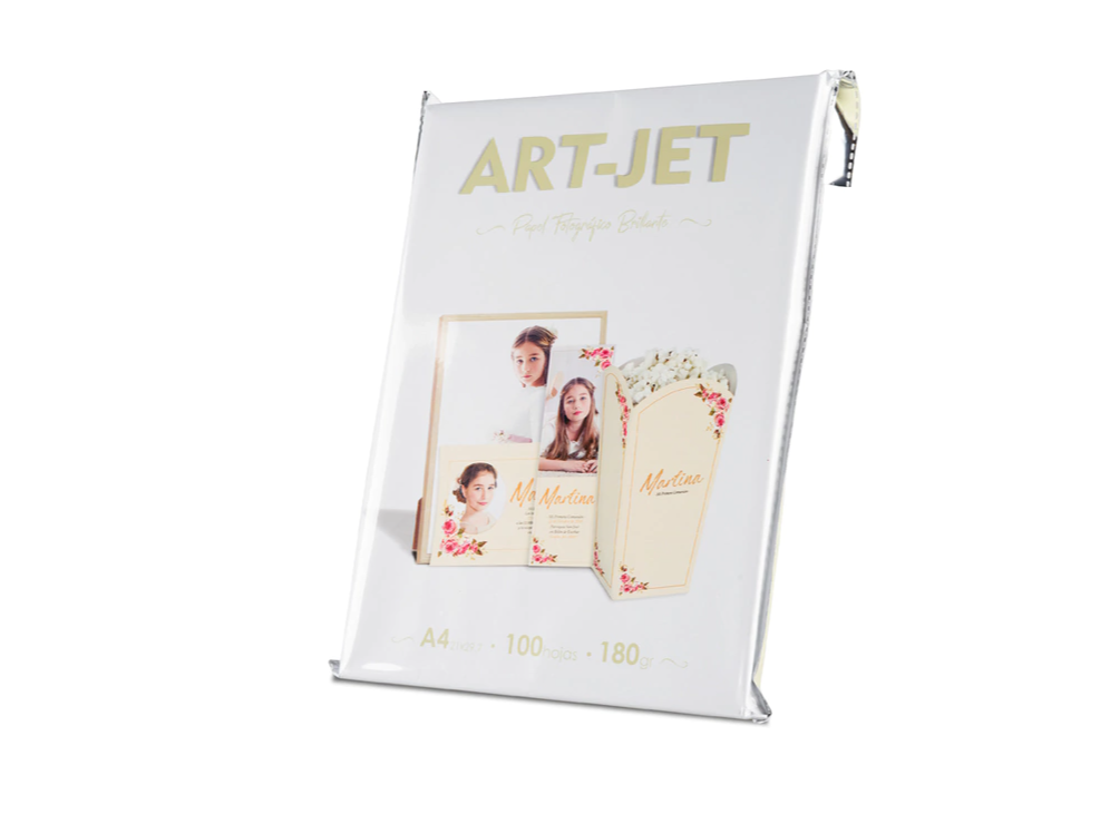Papel Fotográfico Brillante 180g X 100 HOJAS A4