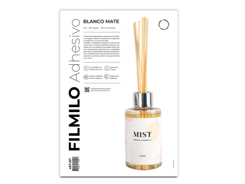 FILMILO BLANCO MATE A4 X 20 HOJAS