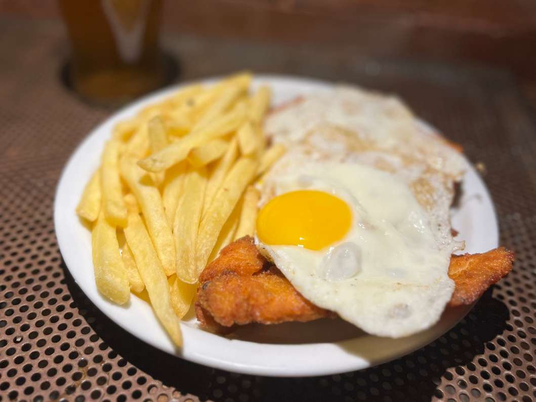 Milanesa a caballo