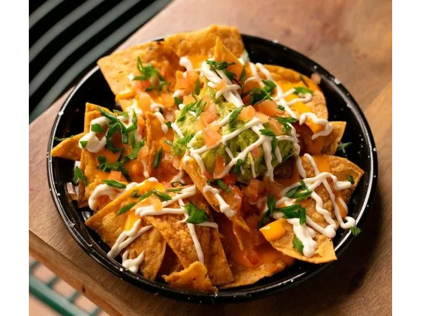 Nachos con Queso Cheddar