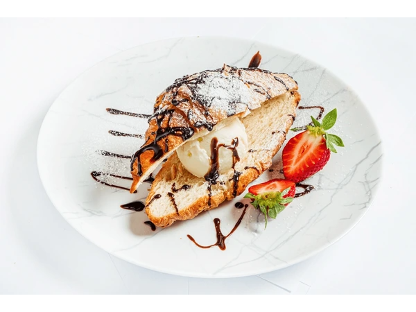 Croisant con Helado