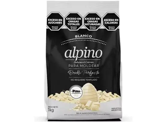 chocolate cobertura blanco alpino