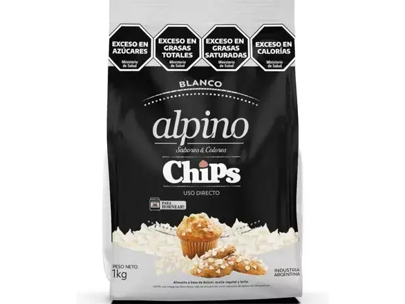 chips de chocolate blanco alpino