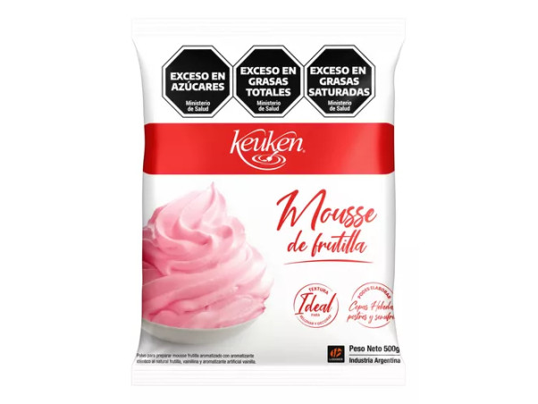 mousse de frutilla en polvo keuken