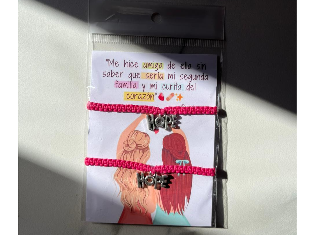 Pulseras para compartir