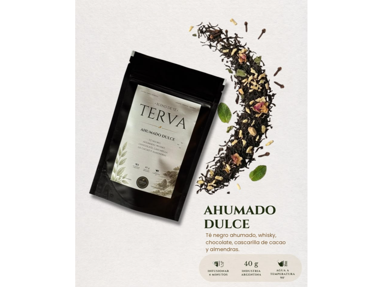 Té en hebras Ahumado Dulce x 40 grs Terva