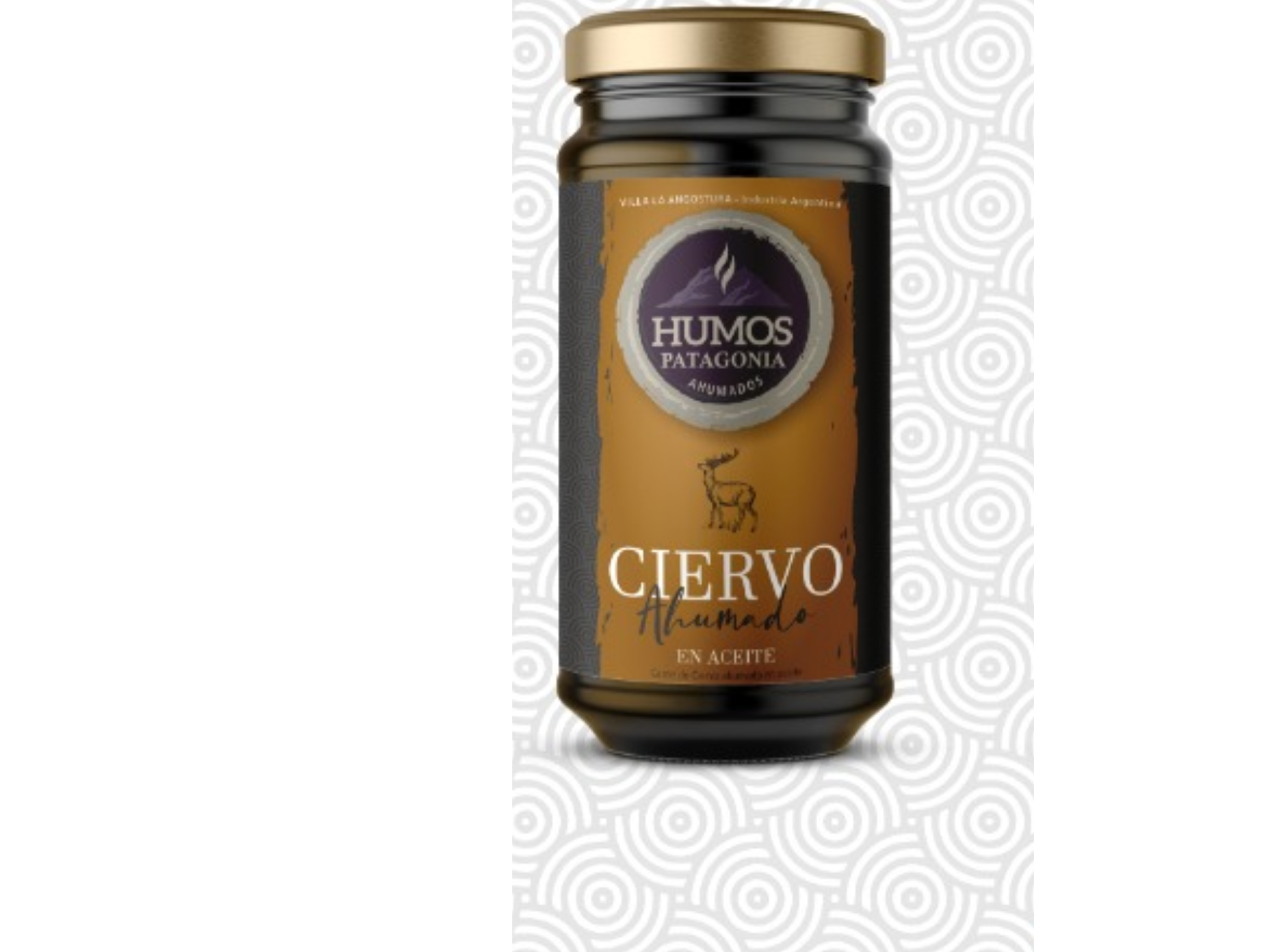 Ciervo Ahumado  en aceite x 120 hrs Humos de la Patagonia