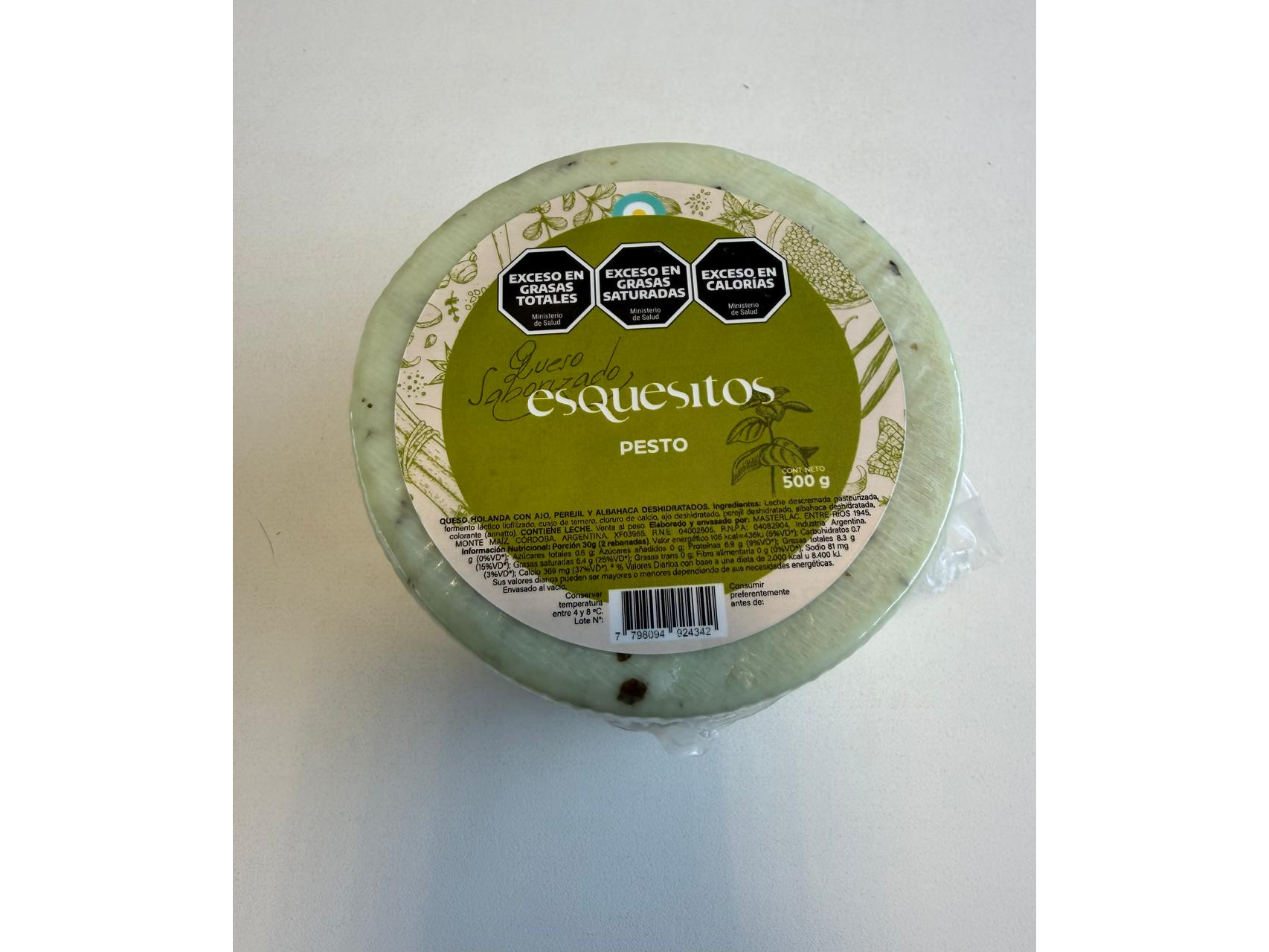 Esquesitos Pesto x 500 grs aprox