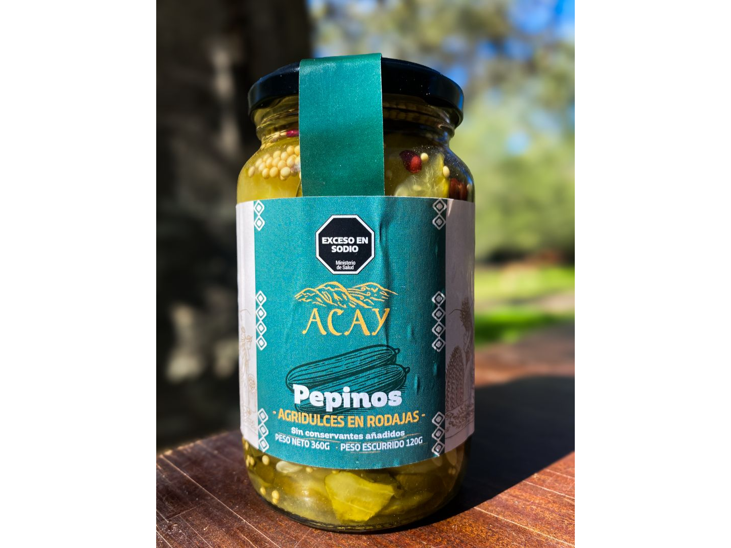 Pepinos agridulces en rodajas x 350 grs Acay