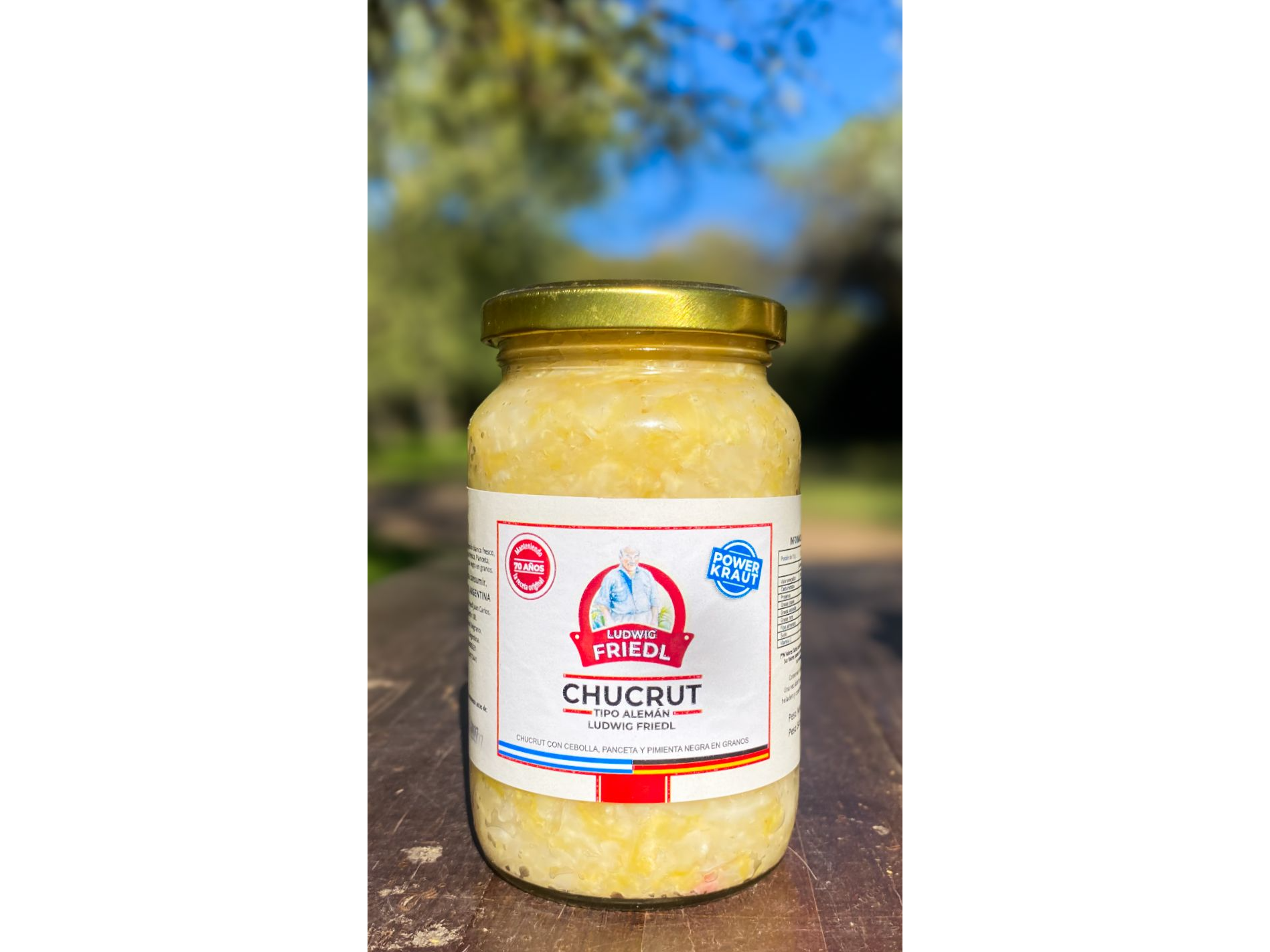 Chucrut alemán con panceta y cebolla x 330 grs Ludwig