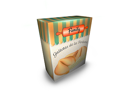 Galletita de la fortuna estuche x 12 unidades Family
