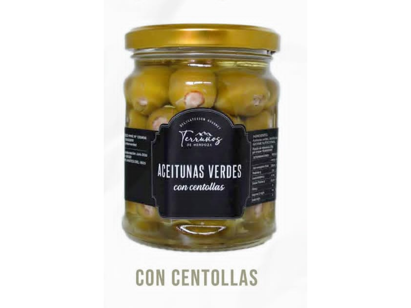 Aceitunas rellenas con centolla Terruños x 220 grs