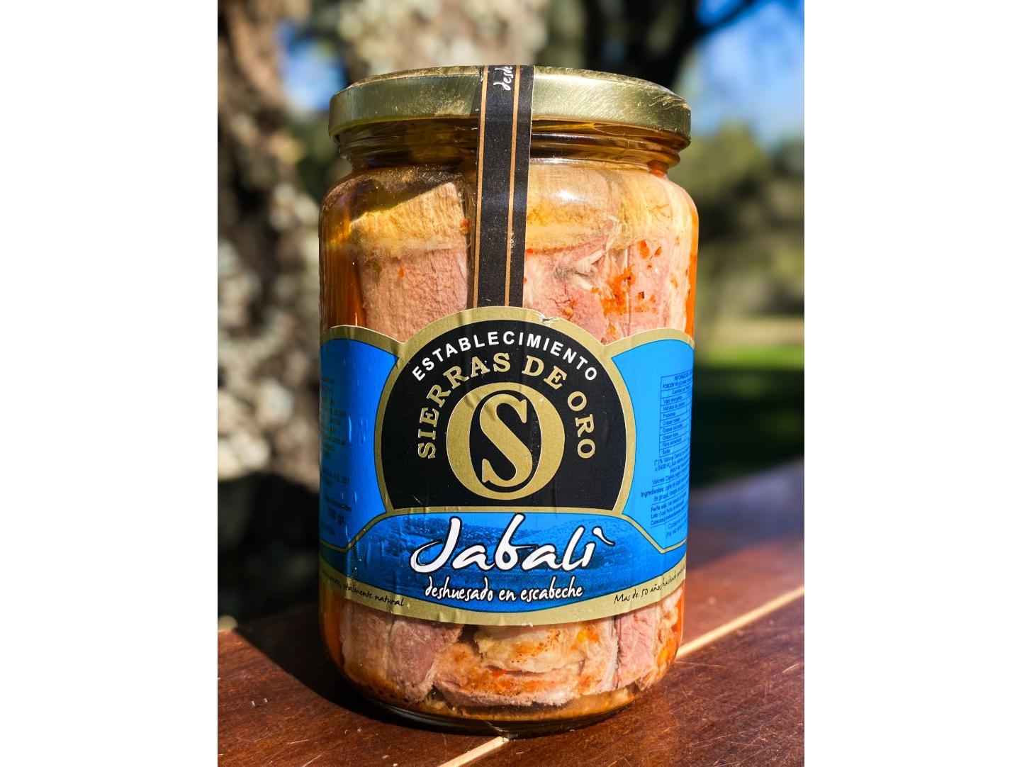 Escabeche de jabalí x 700 grs Sierras de Oro