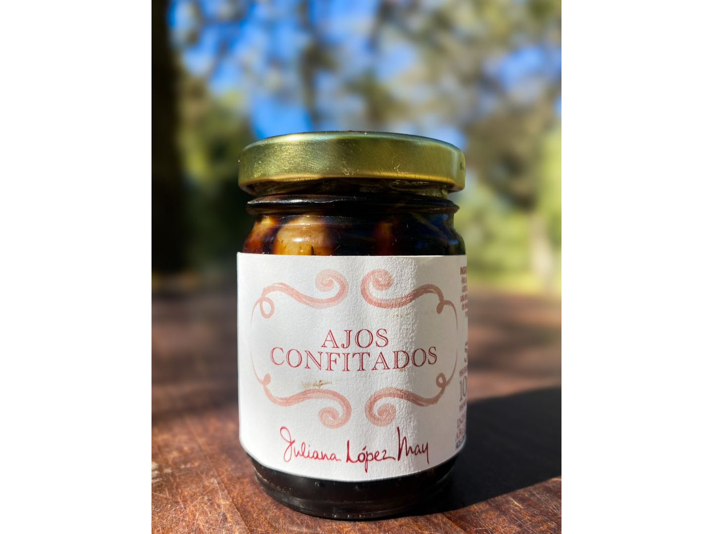 Ajos confitados x 105 grs Juliana López May