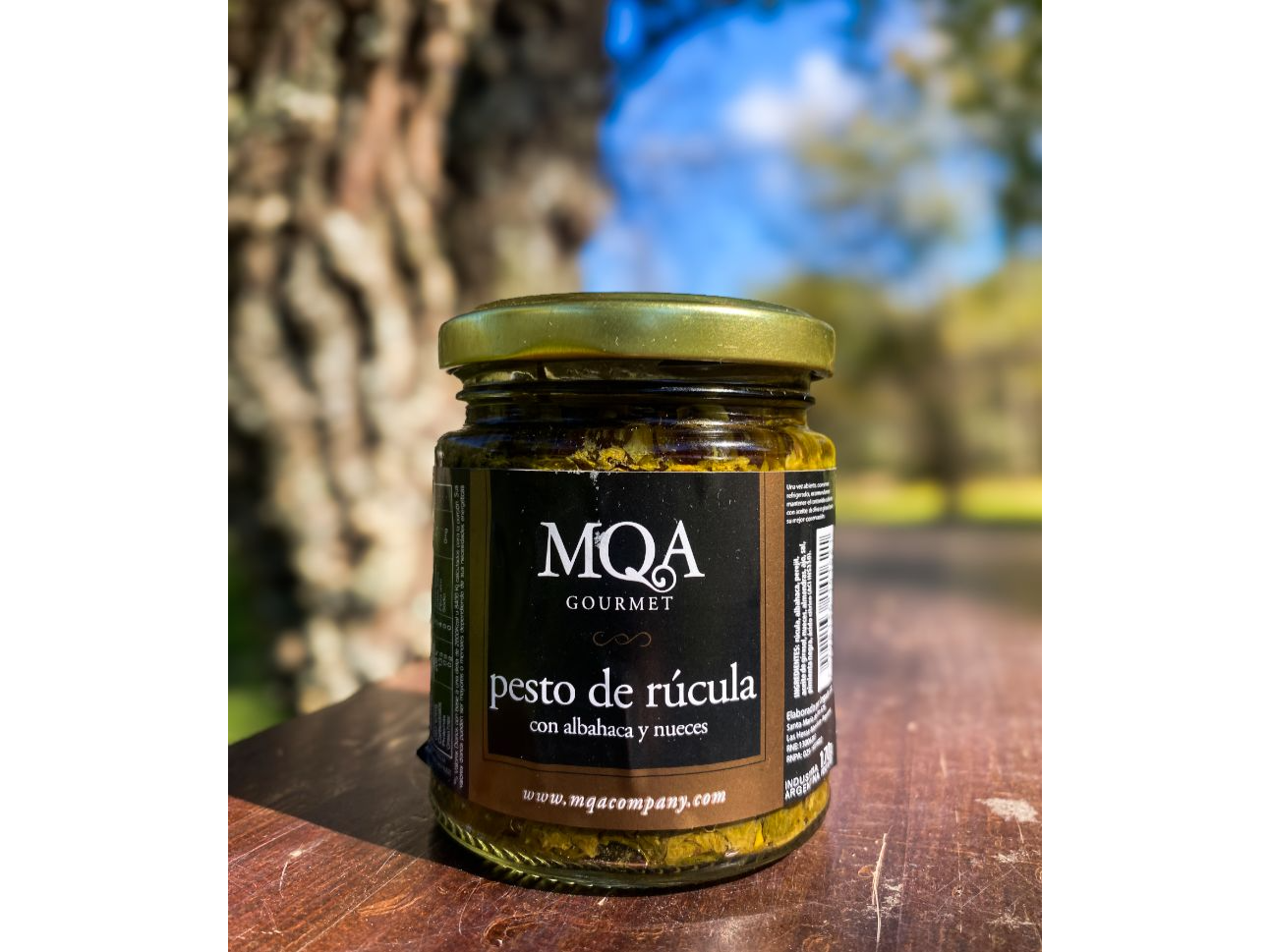 Pesto de rúcula con albahaca y nueces x 170 grs MQA