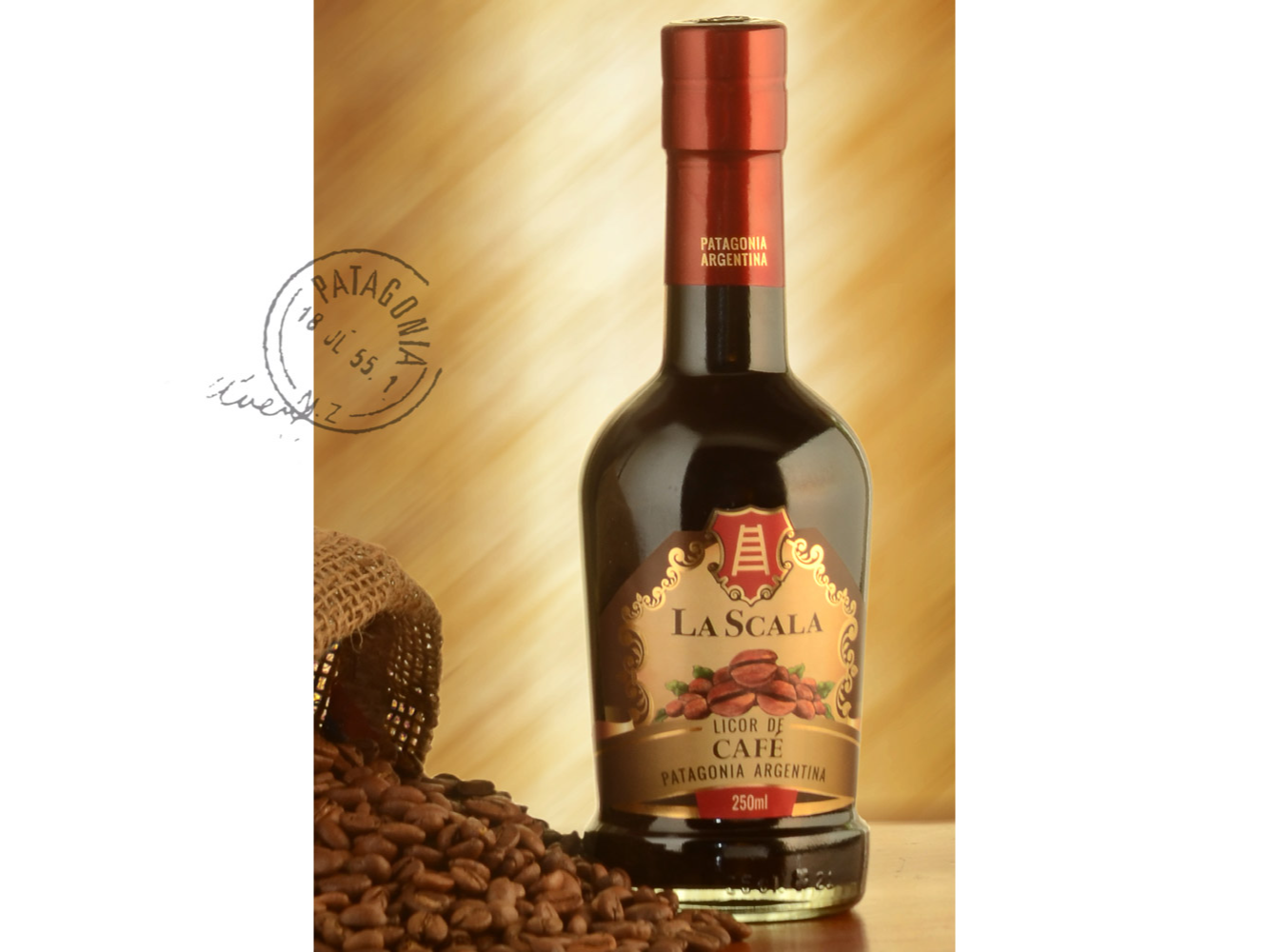 Licor de café x 250 ml con vasito La Scala