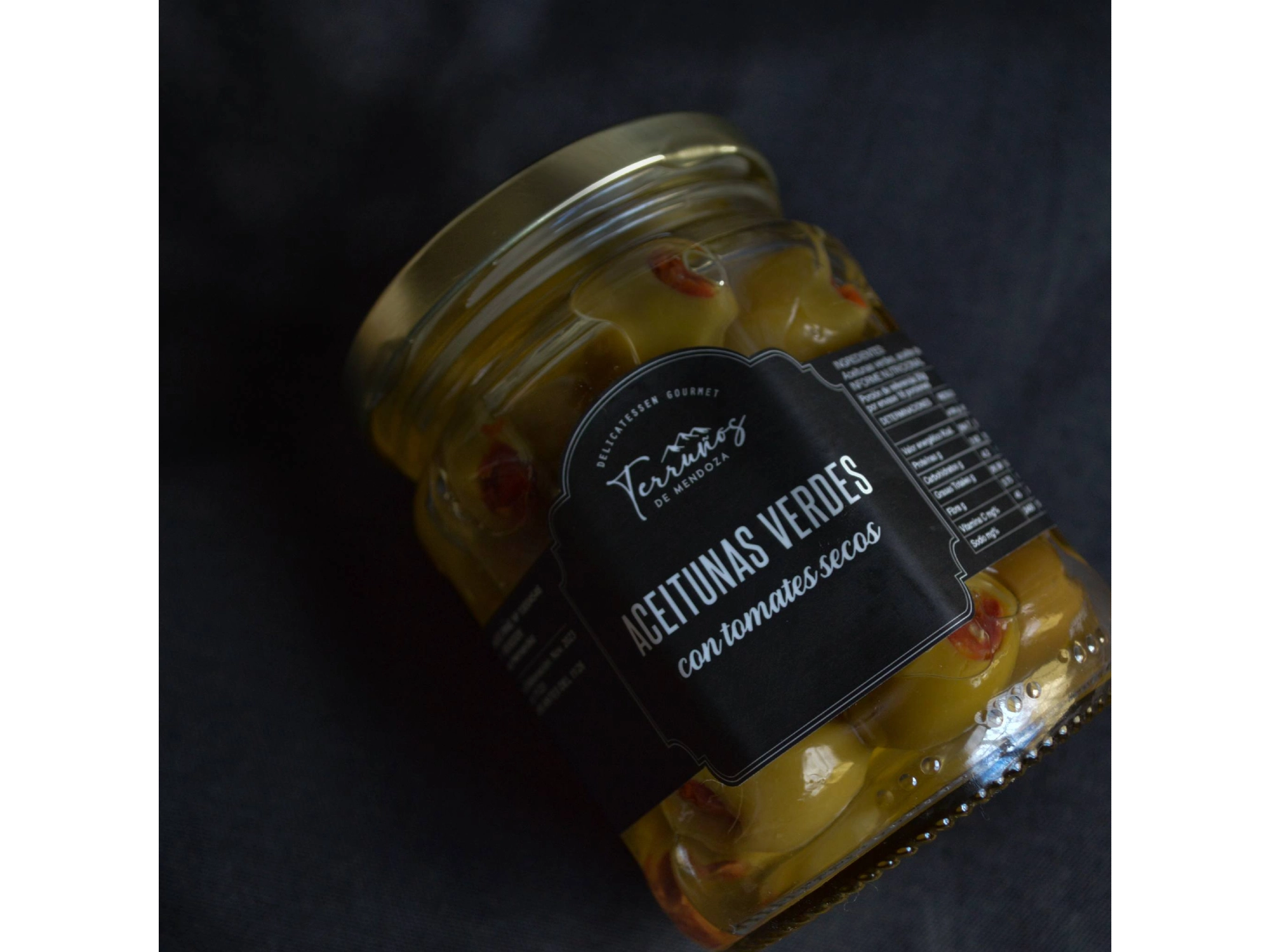 Aceitunas rellenas con tomate secos terruños x 220 grs