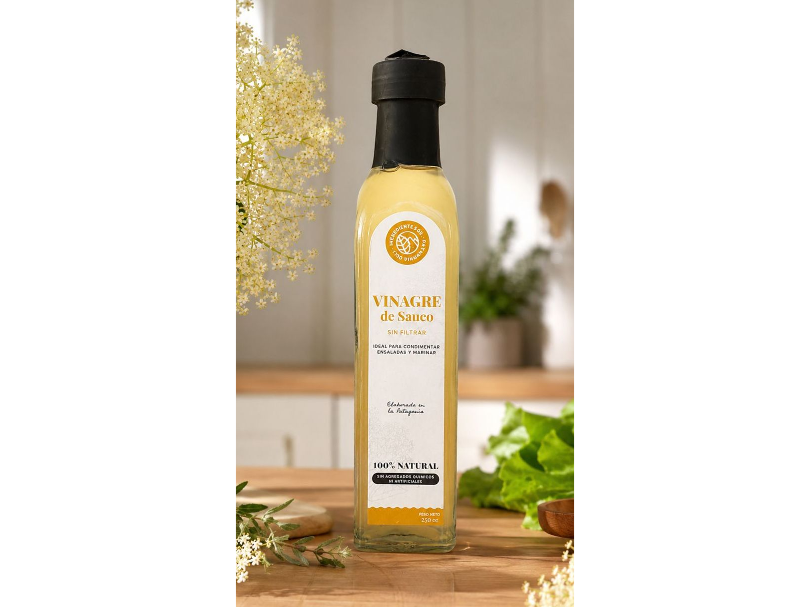 Vinagre de sauco sin filtrar x 250 cc Ingrediente Sur