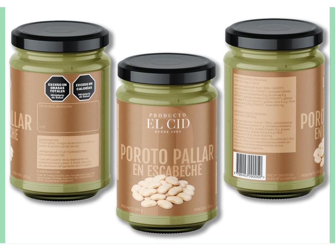 Porotos pallares en escabeche x 360 grs El Cid