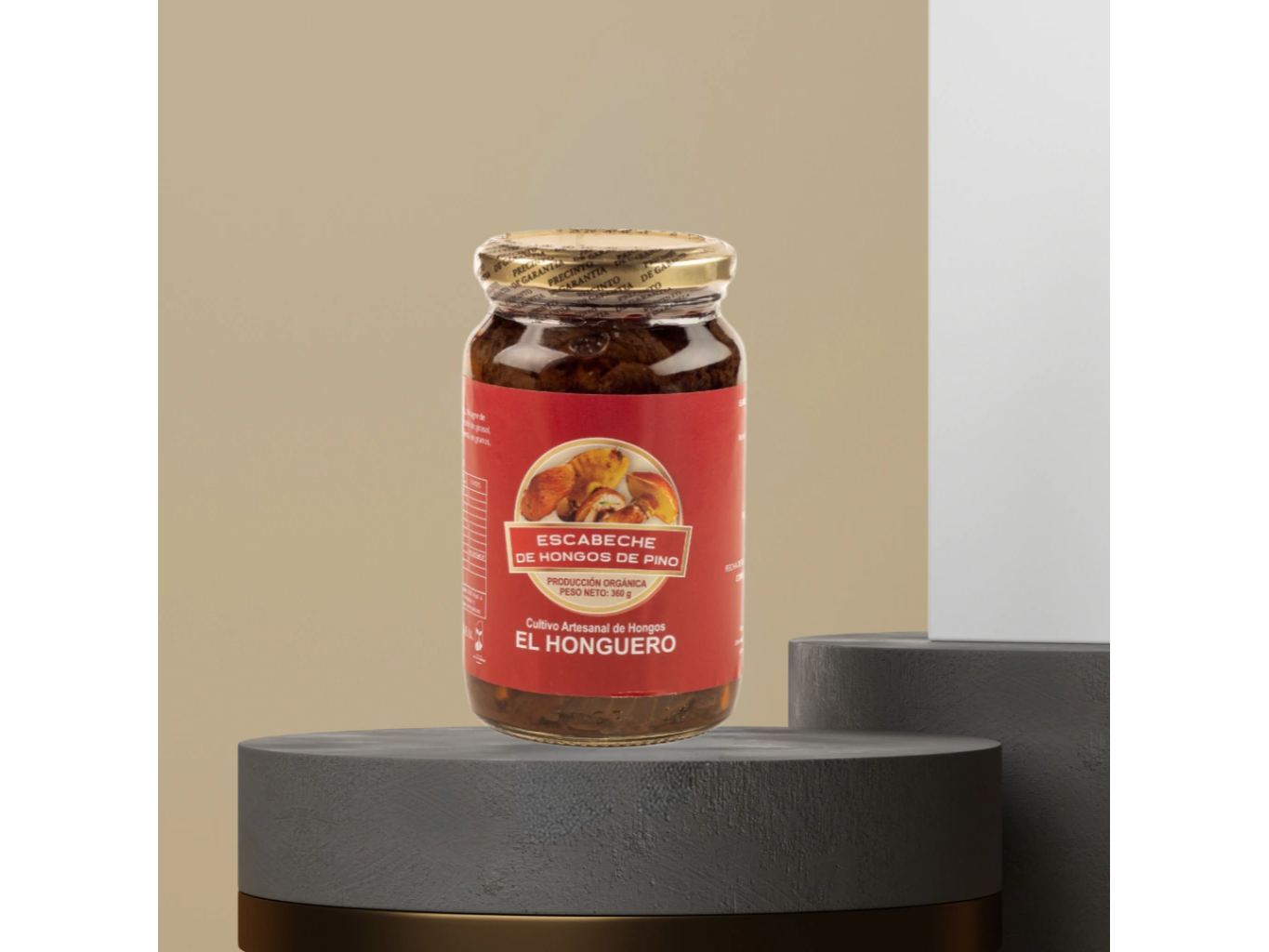 Escabeche de hongos de pino x 360 grs El Honguero
