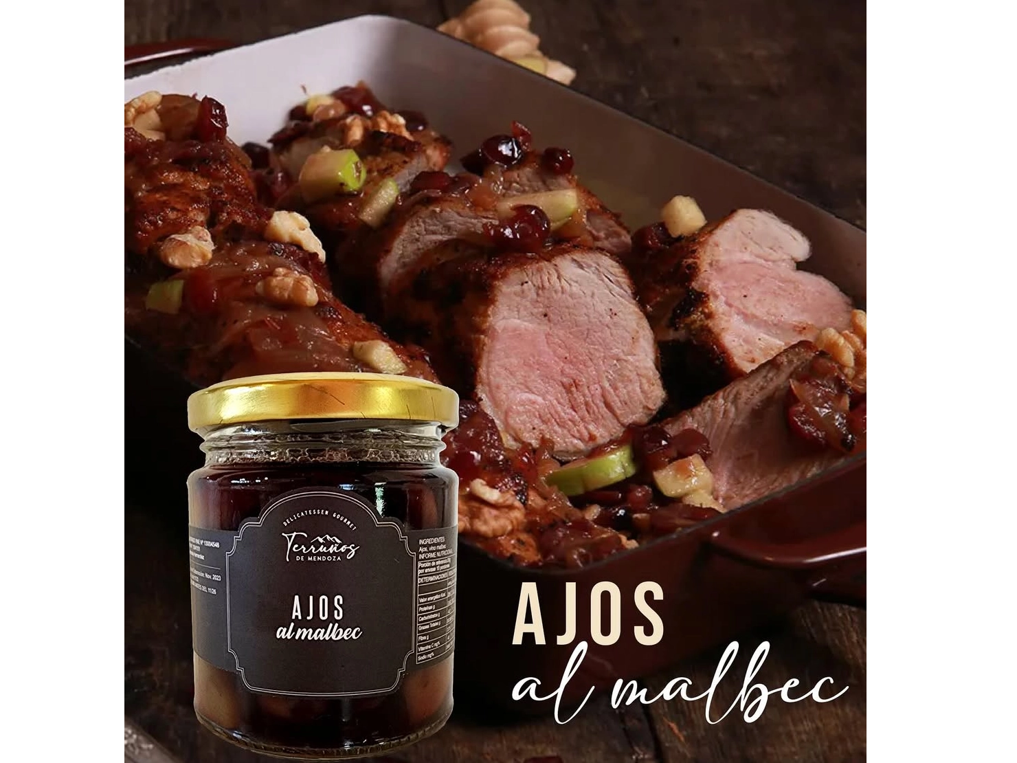 Ajos al malbec x190 grs TERRUÑOS DE MENDOZA