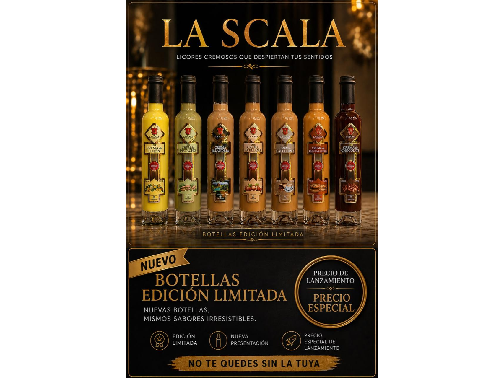 Licor de Crema irlandesa Edicion limitada x 200 ml La Scala