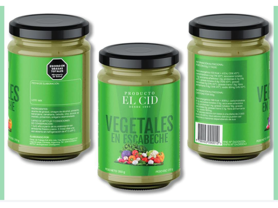 Mix de vegetales en escabeche x 360 grs El Cid