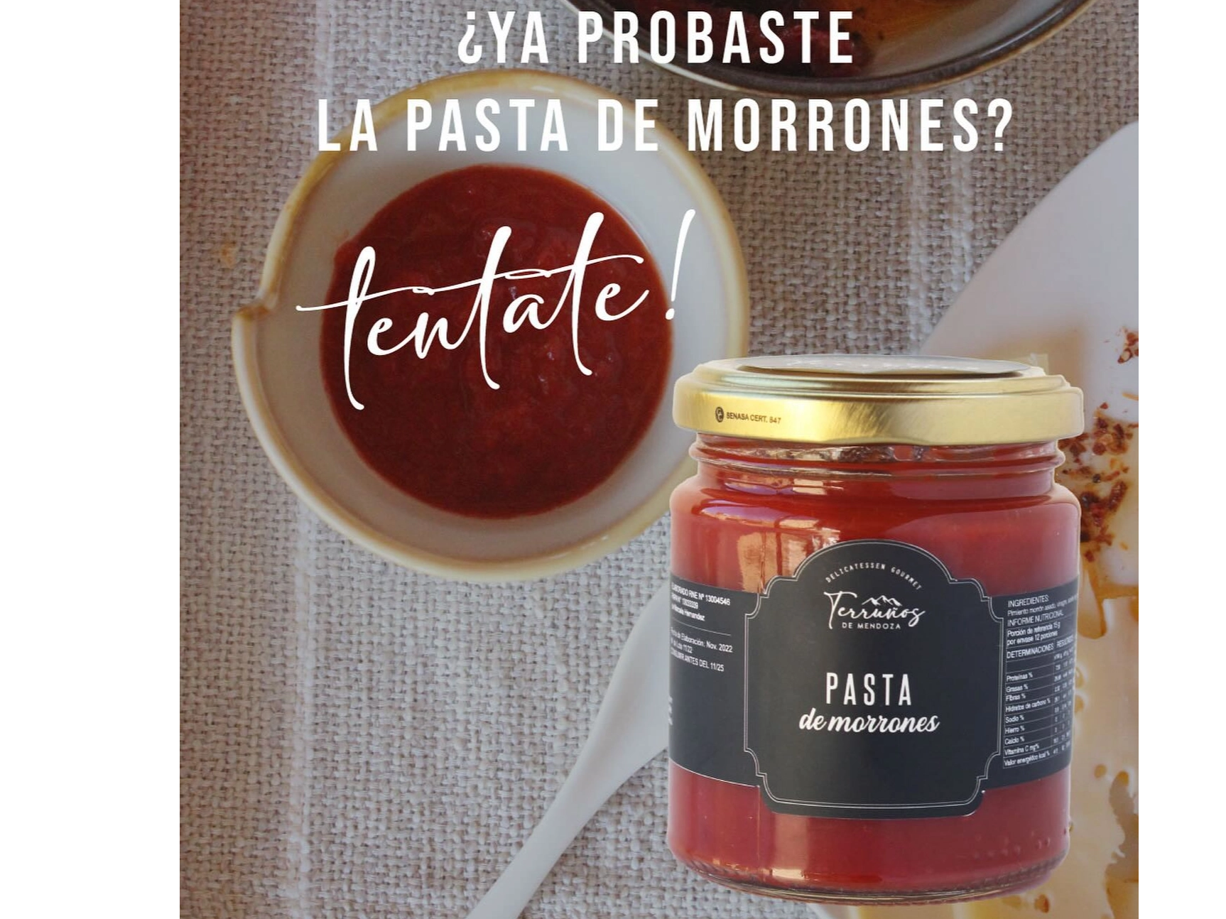Pasta de morron x 190 grsTerruños