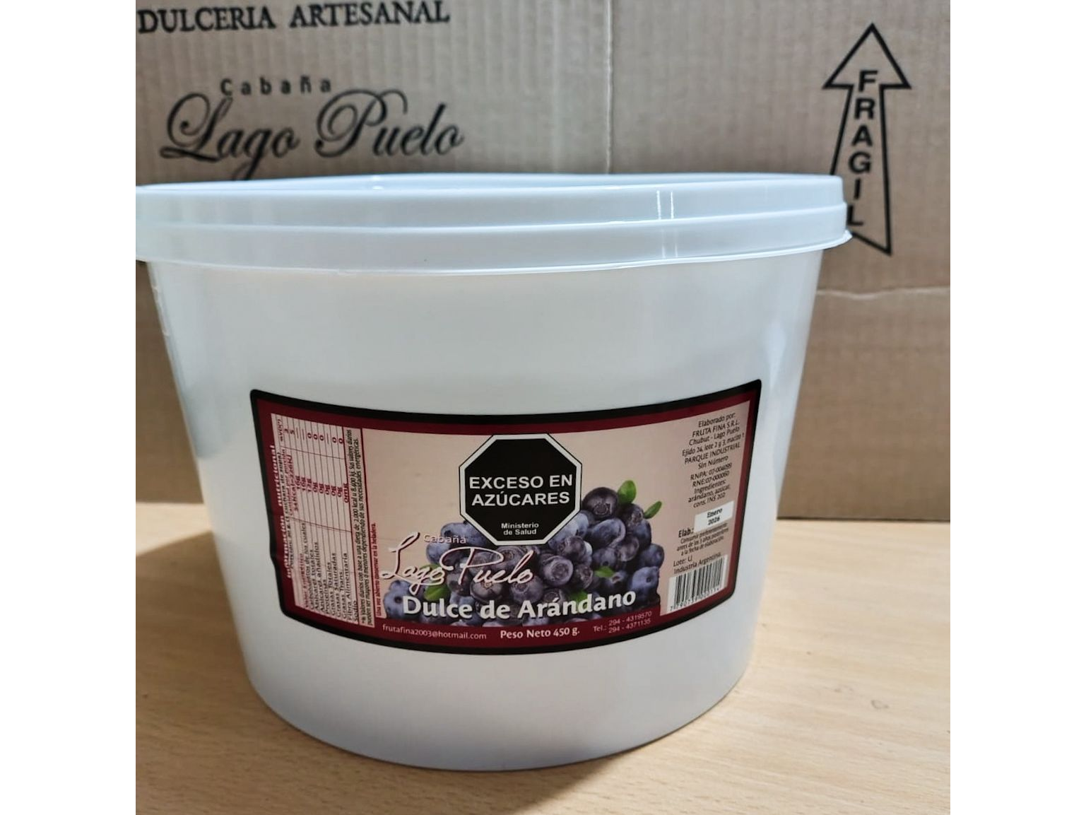 Dulce de Arándano x 5 kg Cabaña Lago Puelo