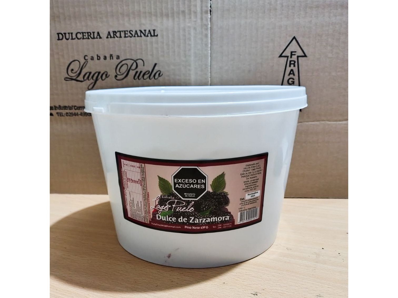 Dulce de Zarzamora x 5 kg Cabaña Lago Puelo