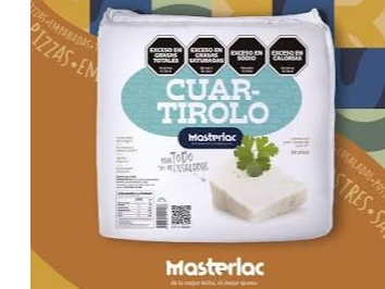 Queso Cuartirolo trozado Masterlac x 500 grs aprox