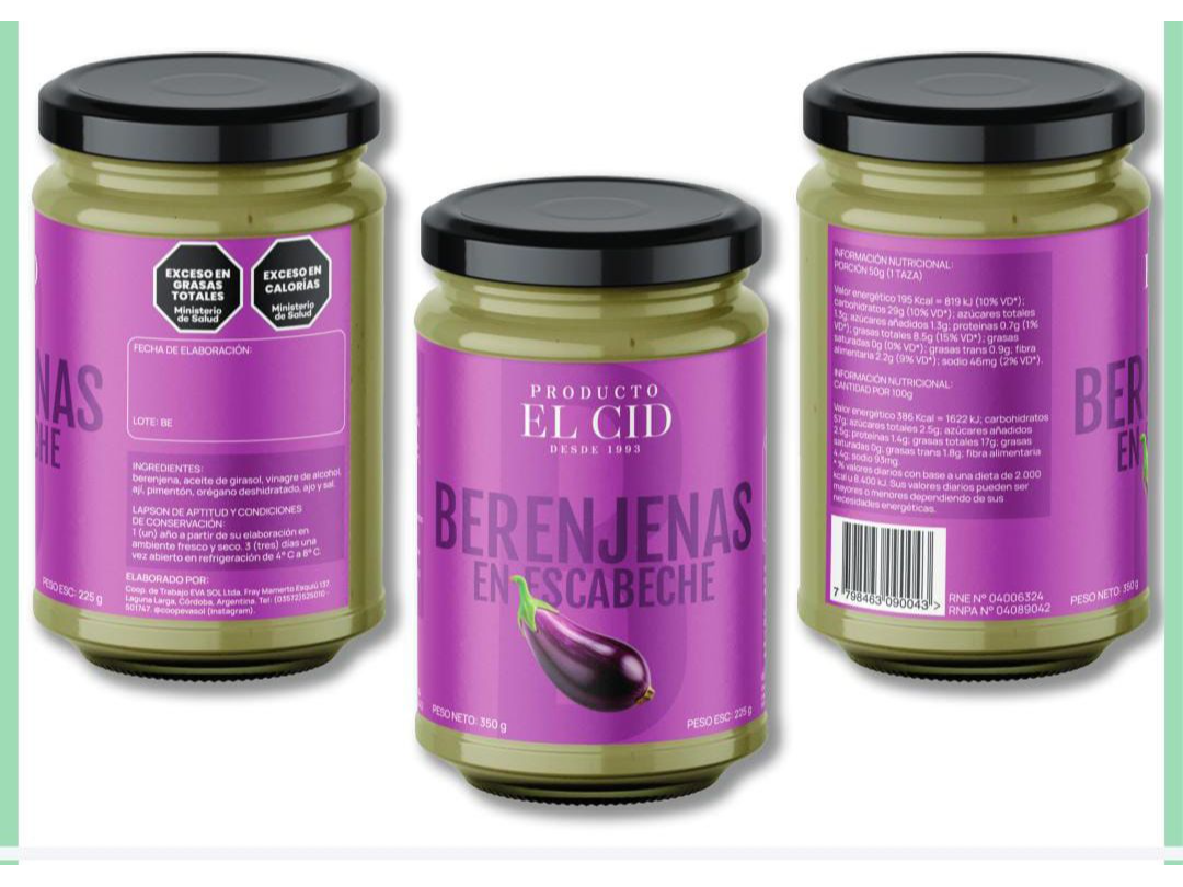 Berenjenas en escabeche x 360 grs El Cid