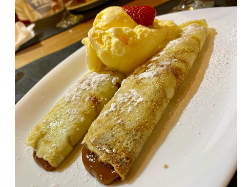 Panqueques con dulce de leche
