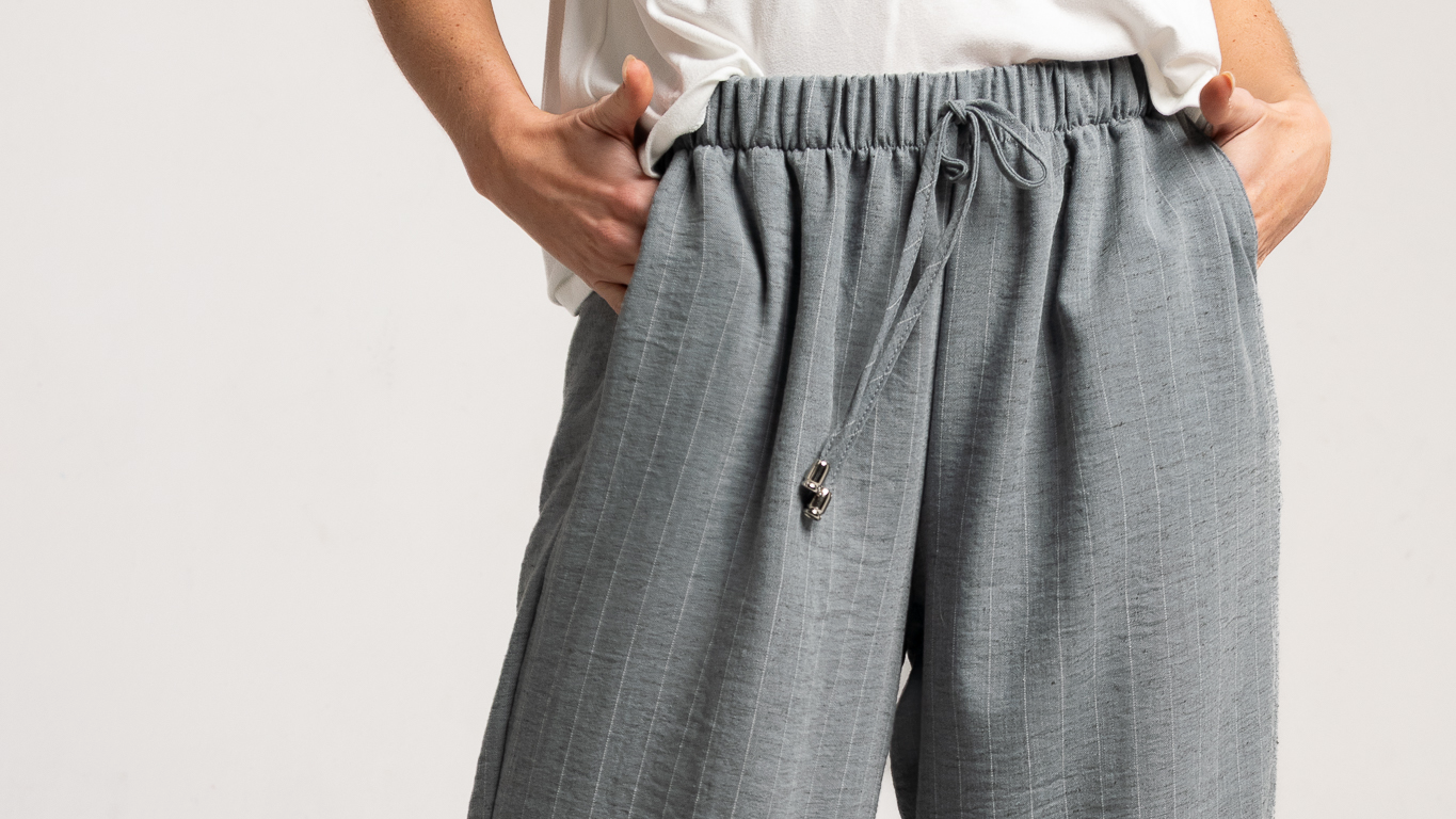 Pantalon Lino Liso/ Rayado