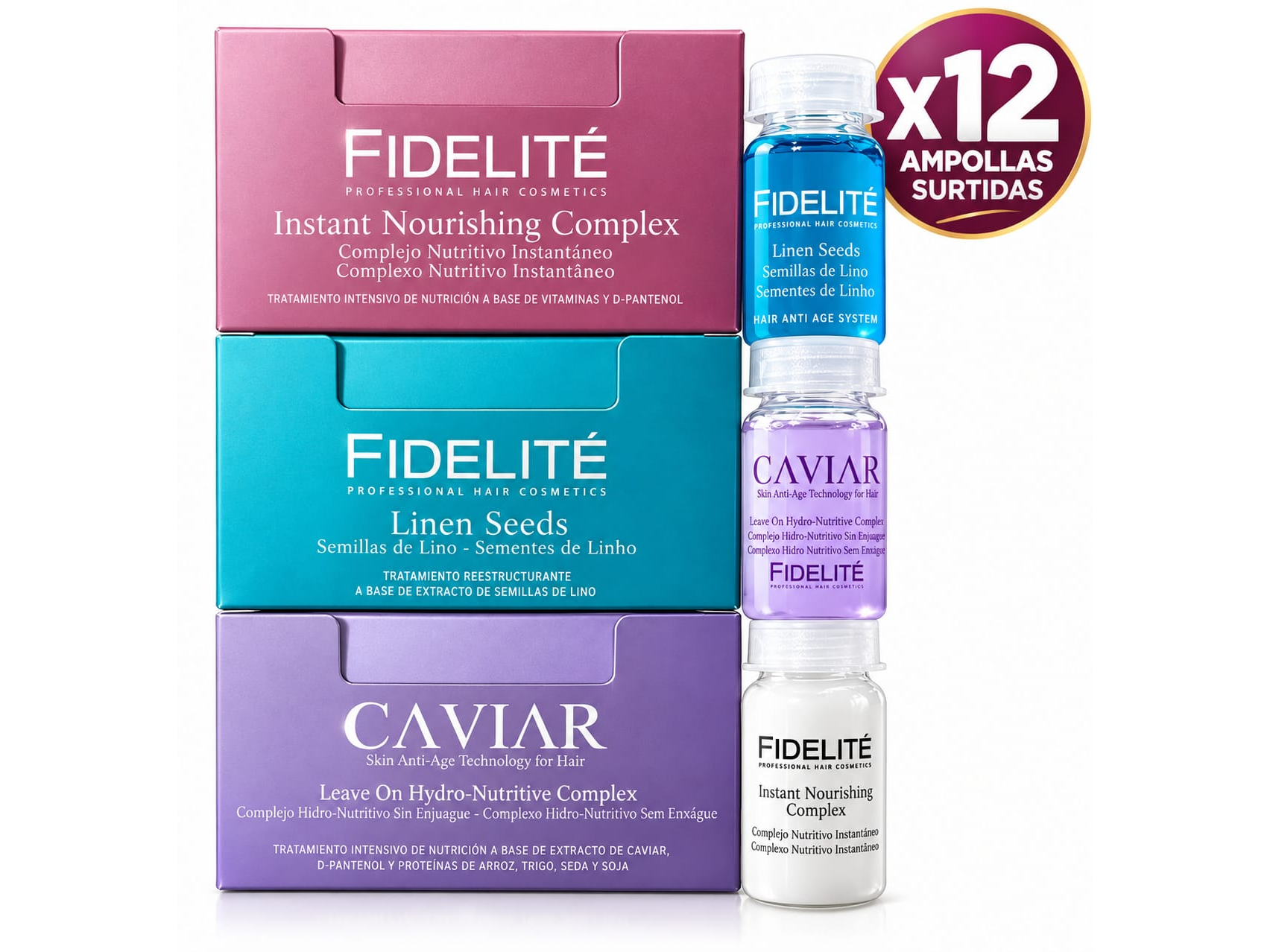 CAJA AMPOLLA SURTIDA X 12 FIDELITE