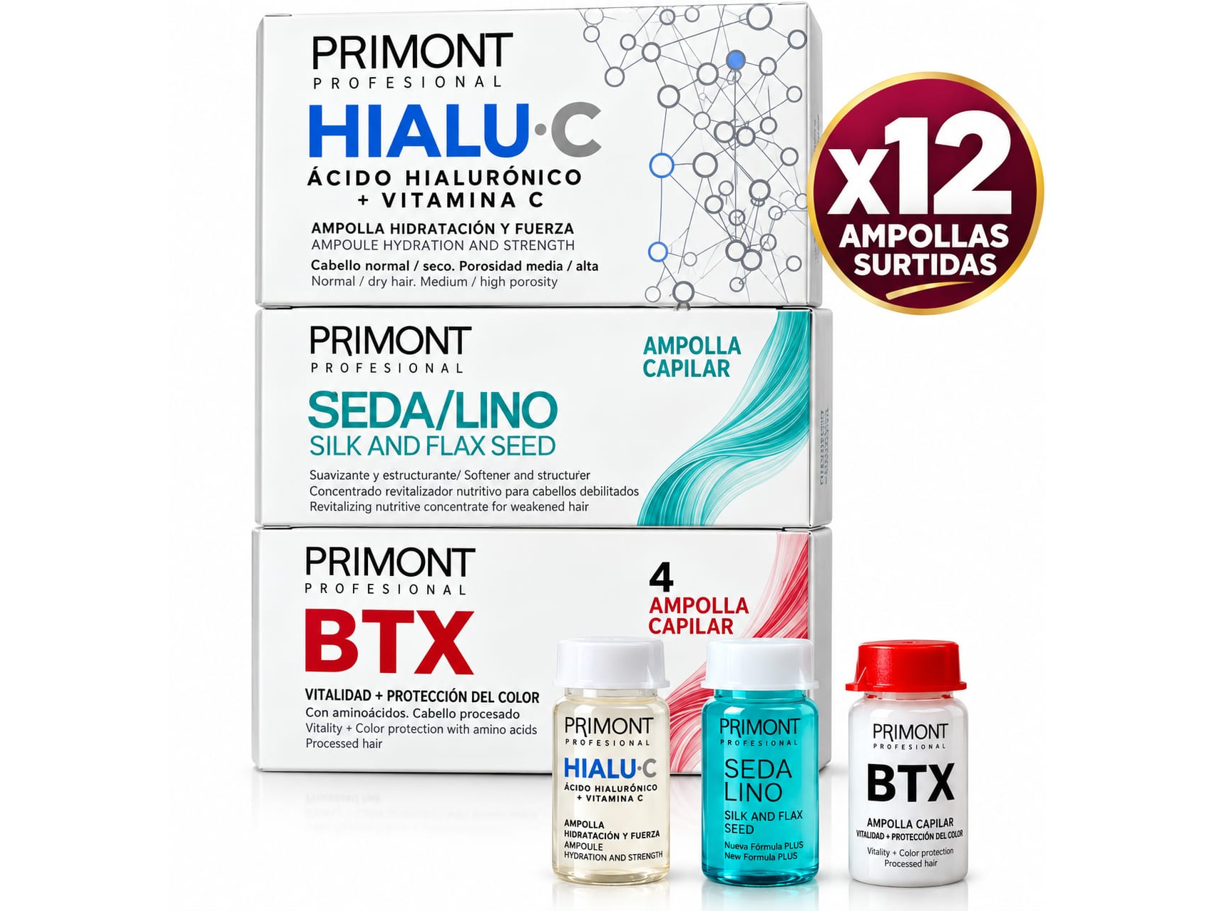 CAJA AMPOLLA SURTIDA PRIMONT X 12