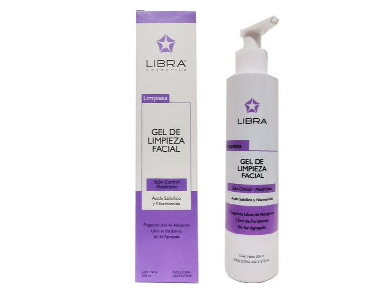 Gel de limpieza facial Sebo Control.  200 ml