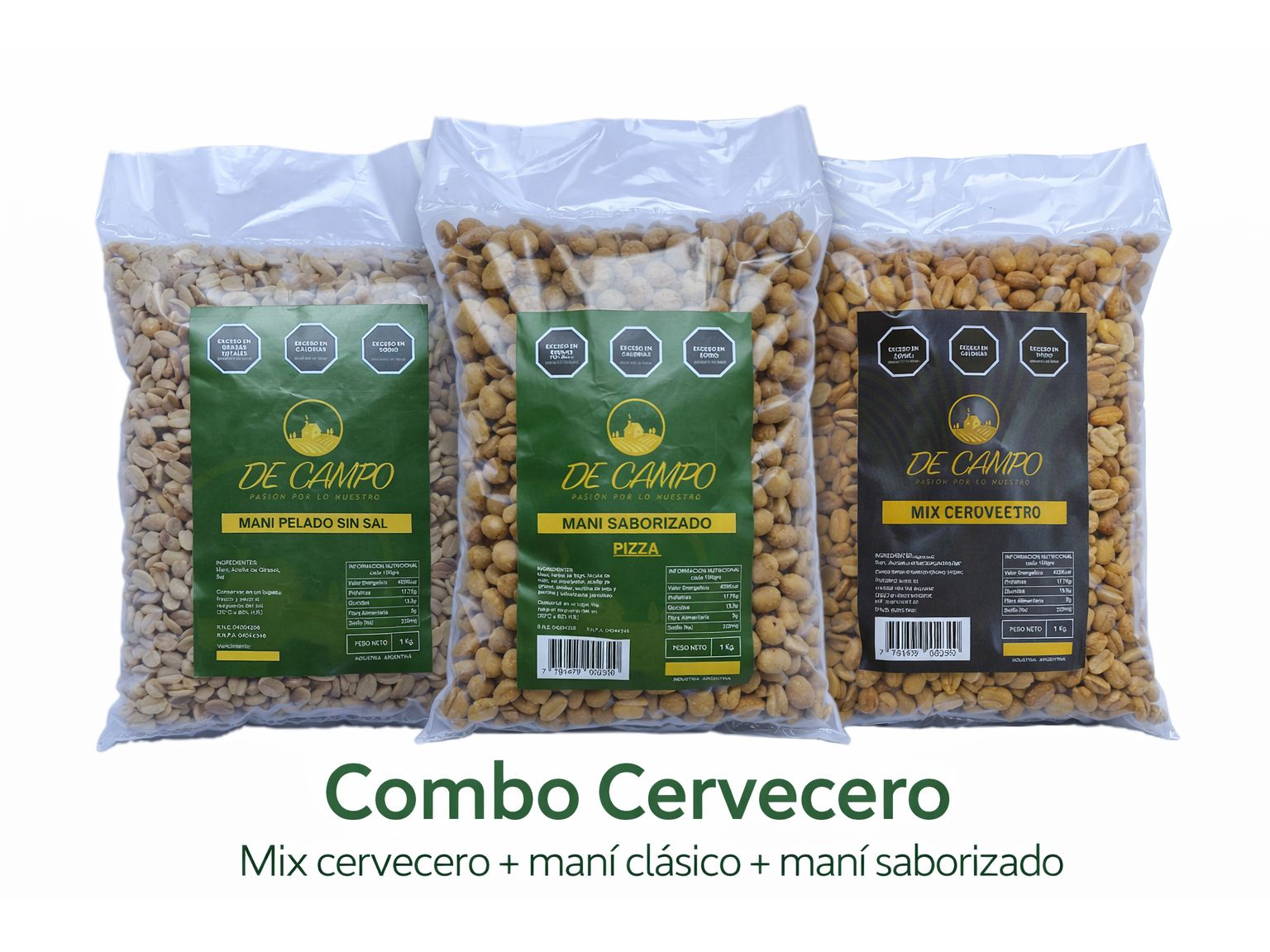 COMBO CERVECERO de DeCampo - frutos secos