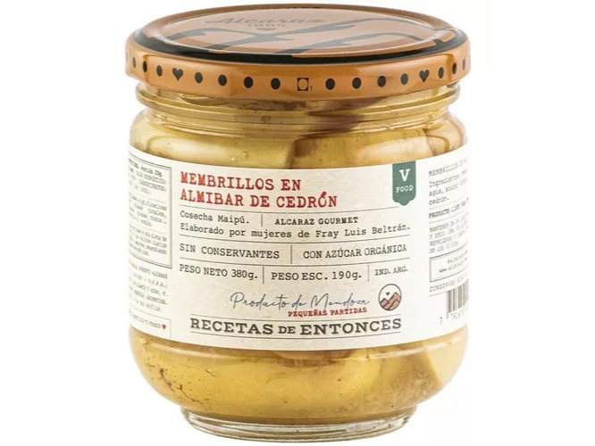 Membrillos en Almíbar de cedrón