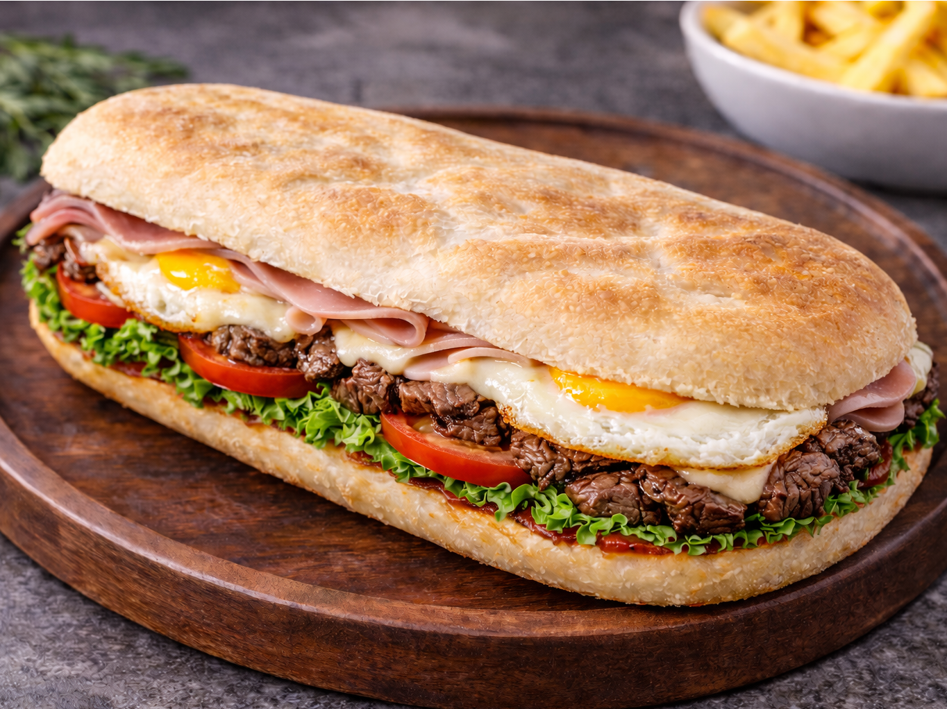 Sandwich de Lomito Super completo XL