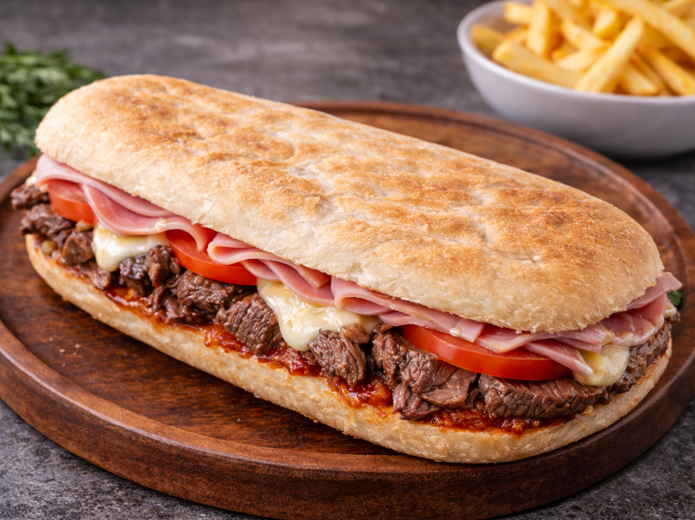 Sandwich de Lomito Napolitano XL