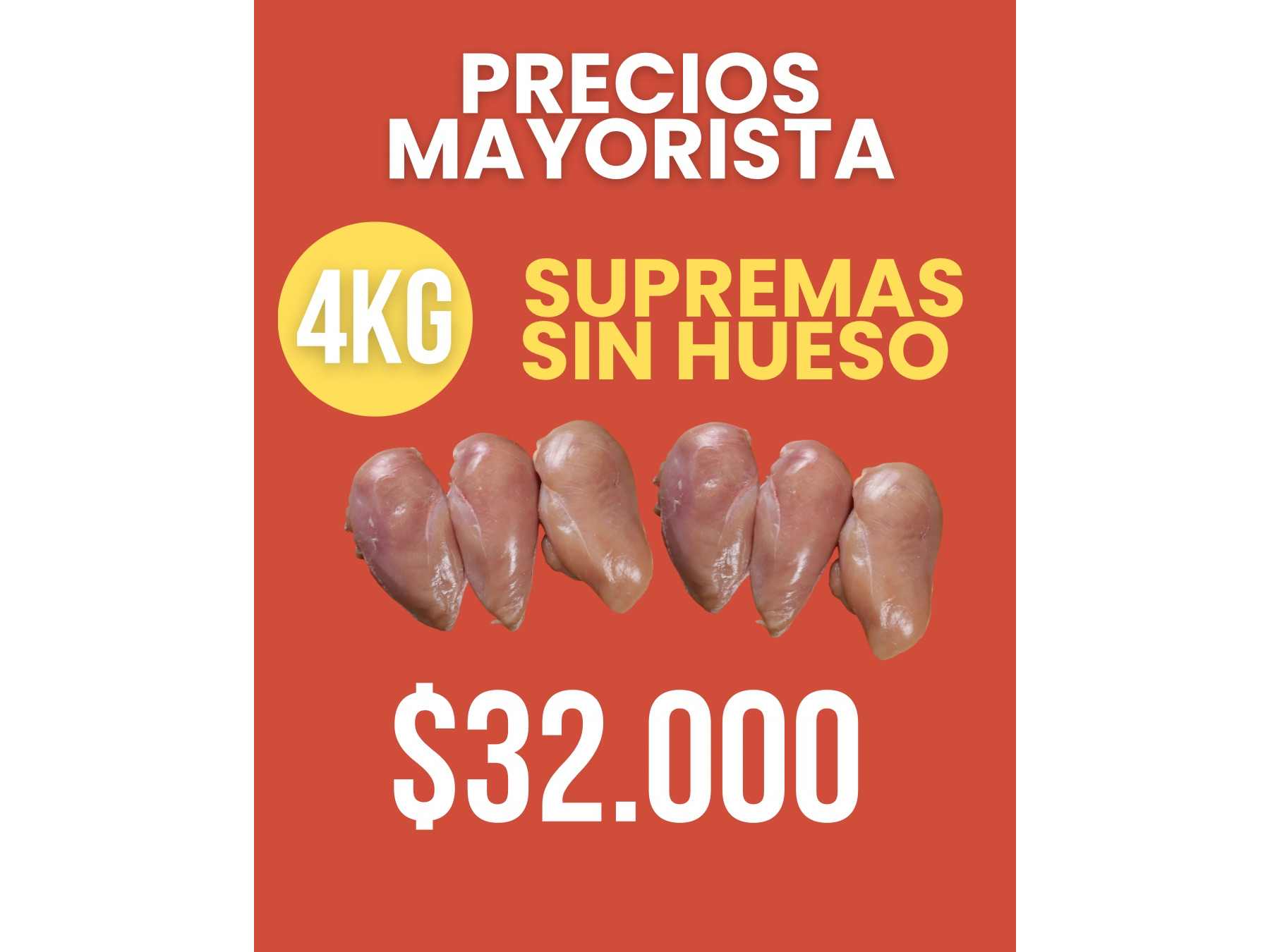 Supremas s/hueso 4kg