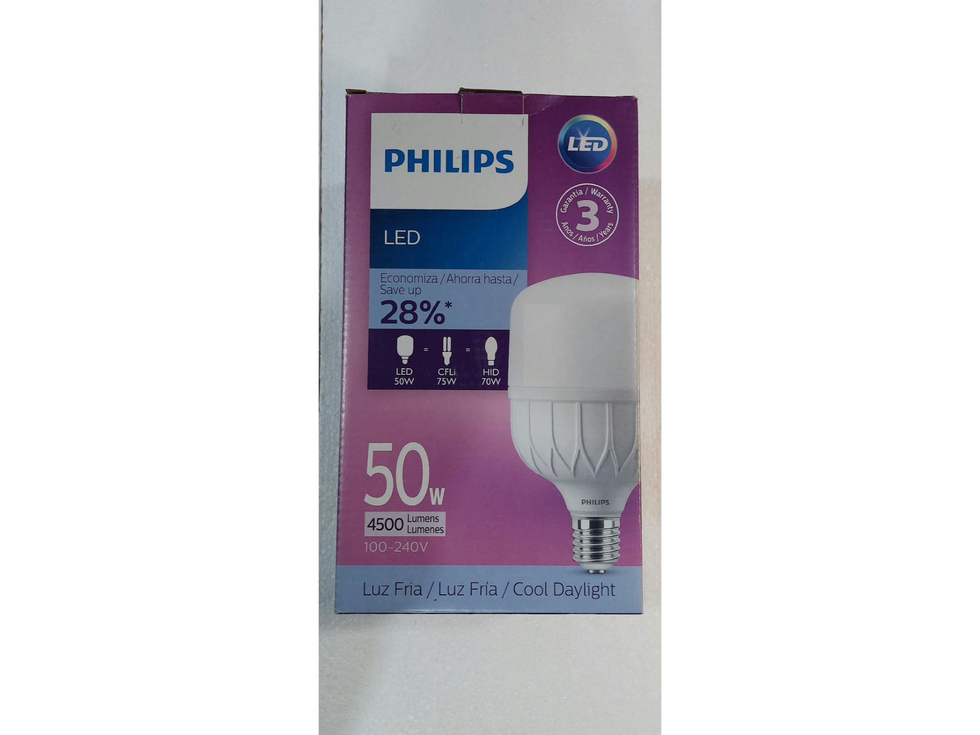 LAMPARA LED ALTA POTENCIA 50 W LUZ FRIA PHILIPS