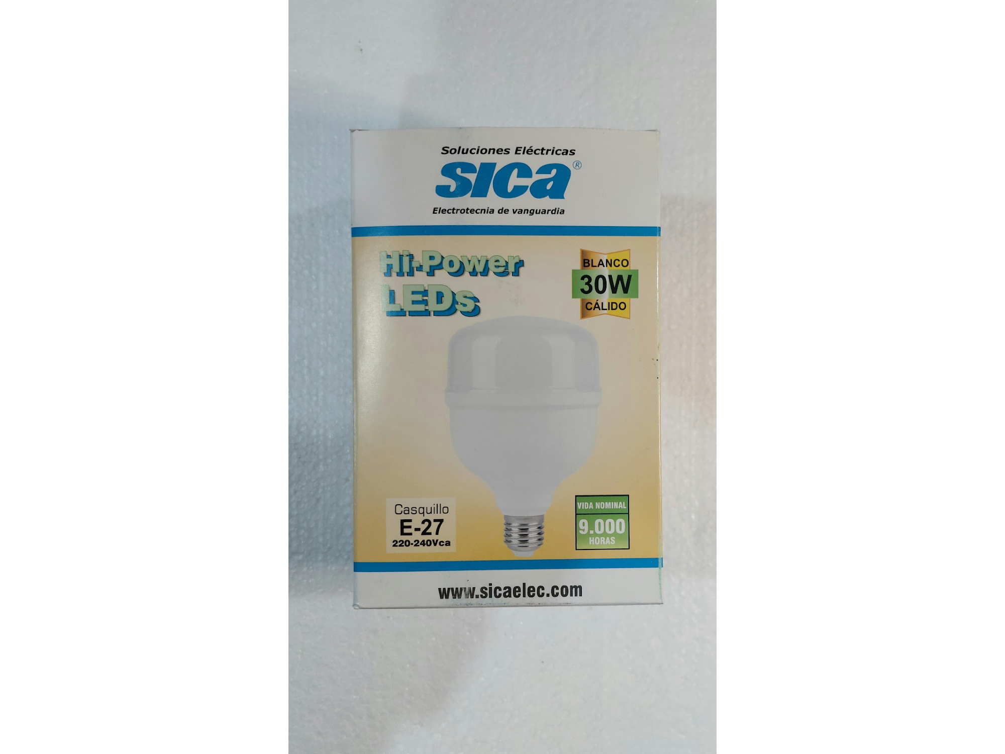 LAMPARA LED ALTA POTENCIA 30 W LUZ CALIDA SICA