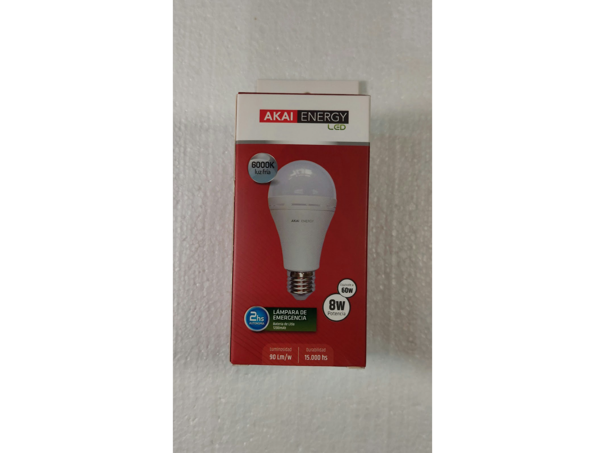 LAMPARA LED AUTONOMA DE EMERGENCIA 8 W AKAI