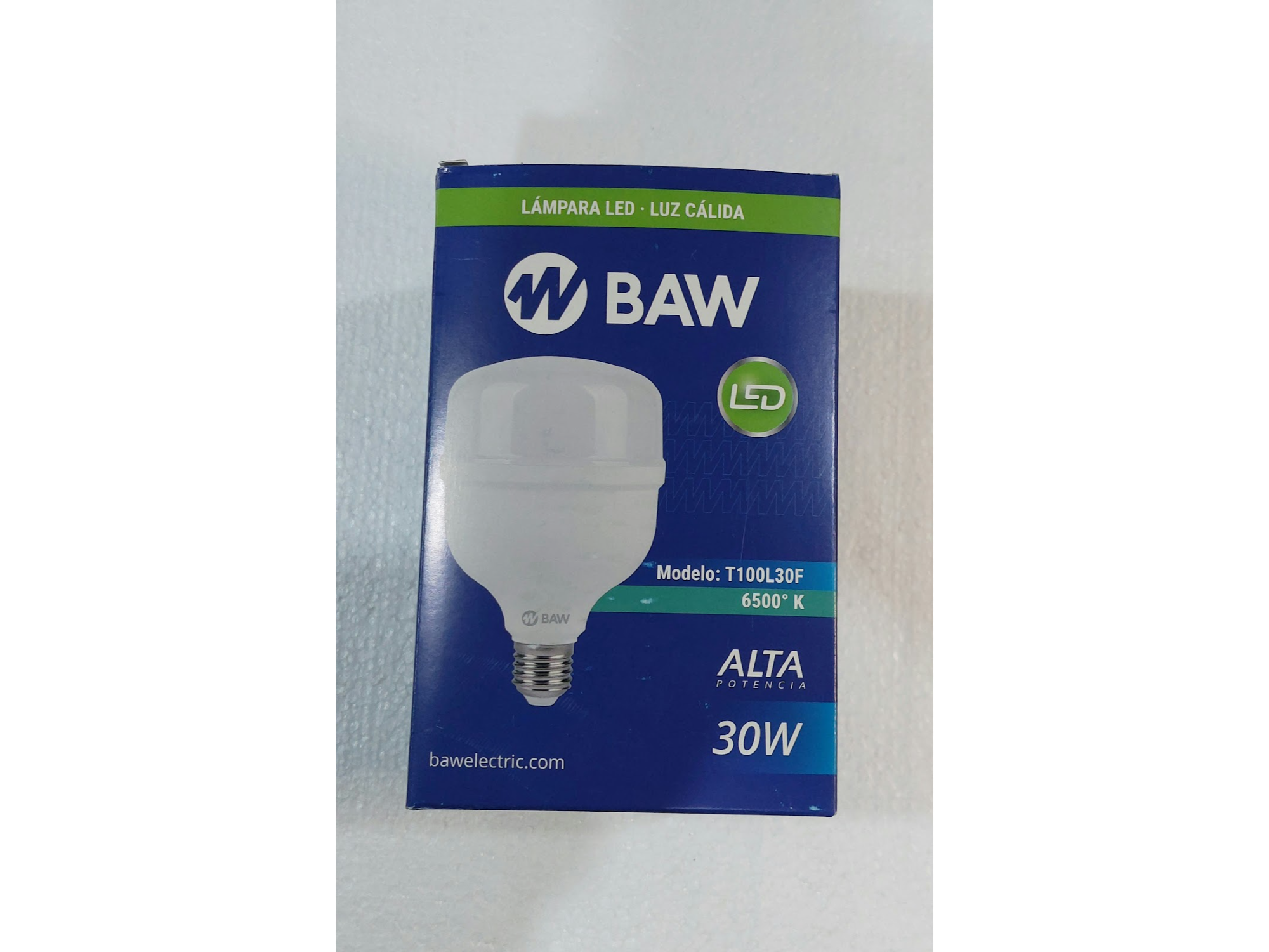 LAMPARA LED ALTA POTENCIA 30 W LUZ FRIA / CALIDA BAW