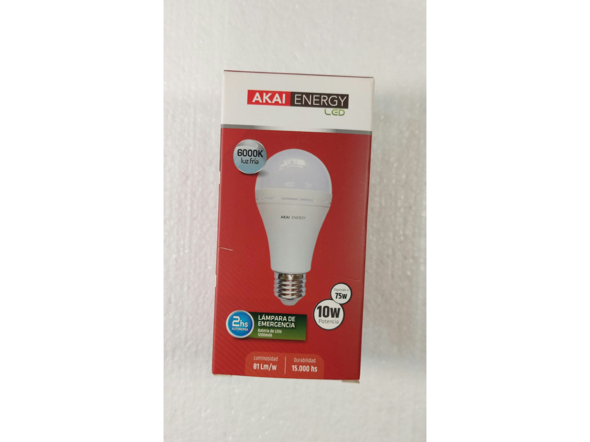 LAMPARA LED AUTONOMA DE EMERGENCIA 10 W AKAI