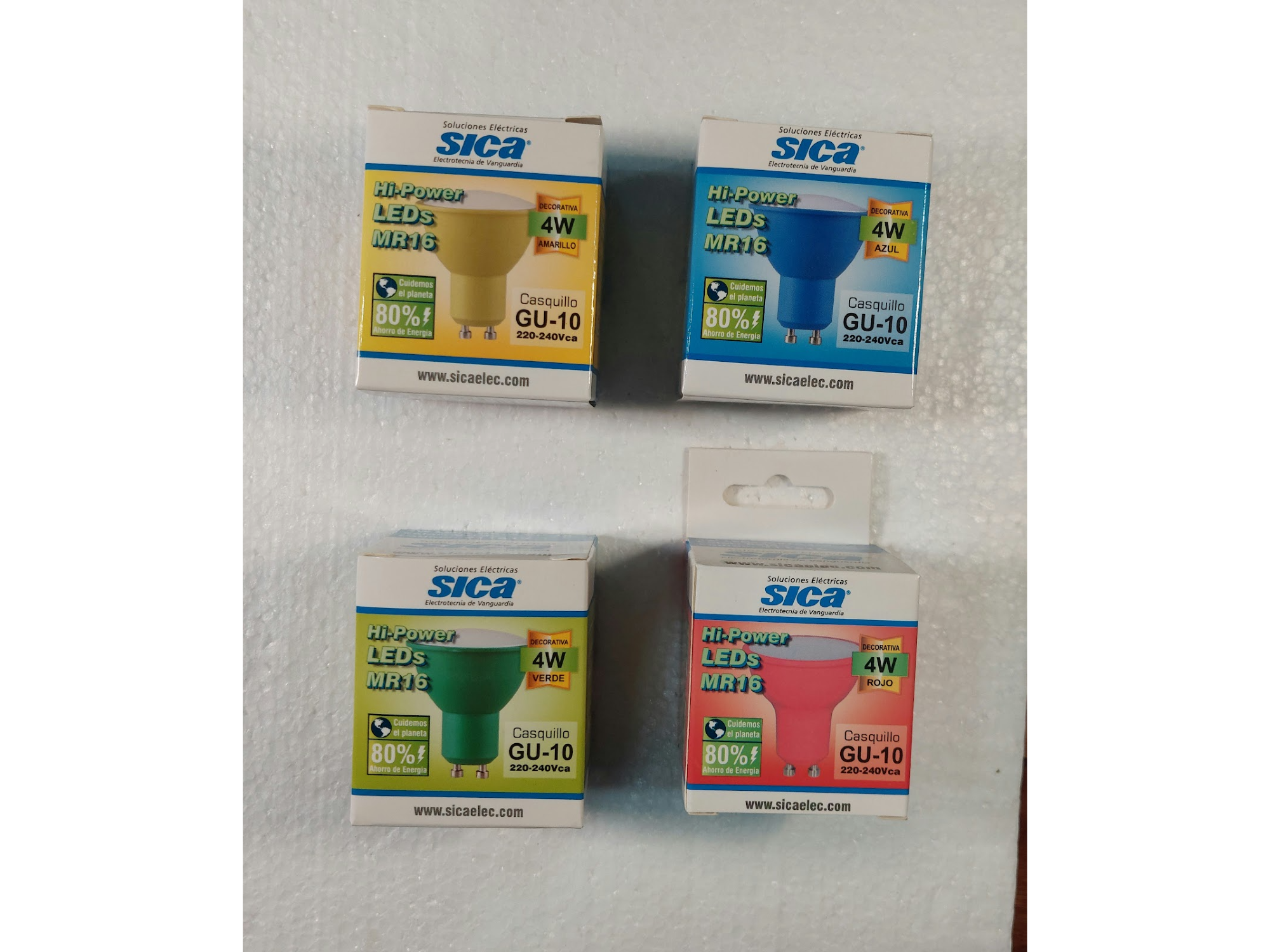 LAMPARA DICROICA LED 4 W COLORES