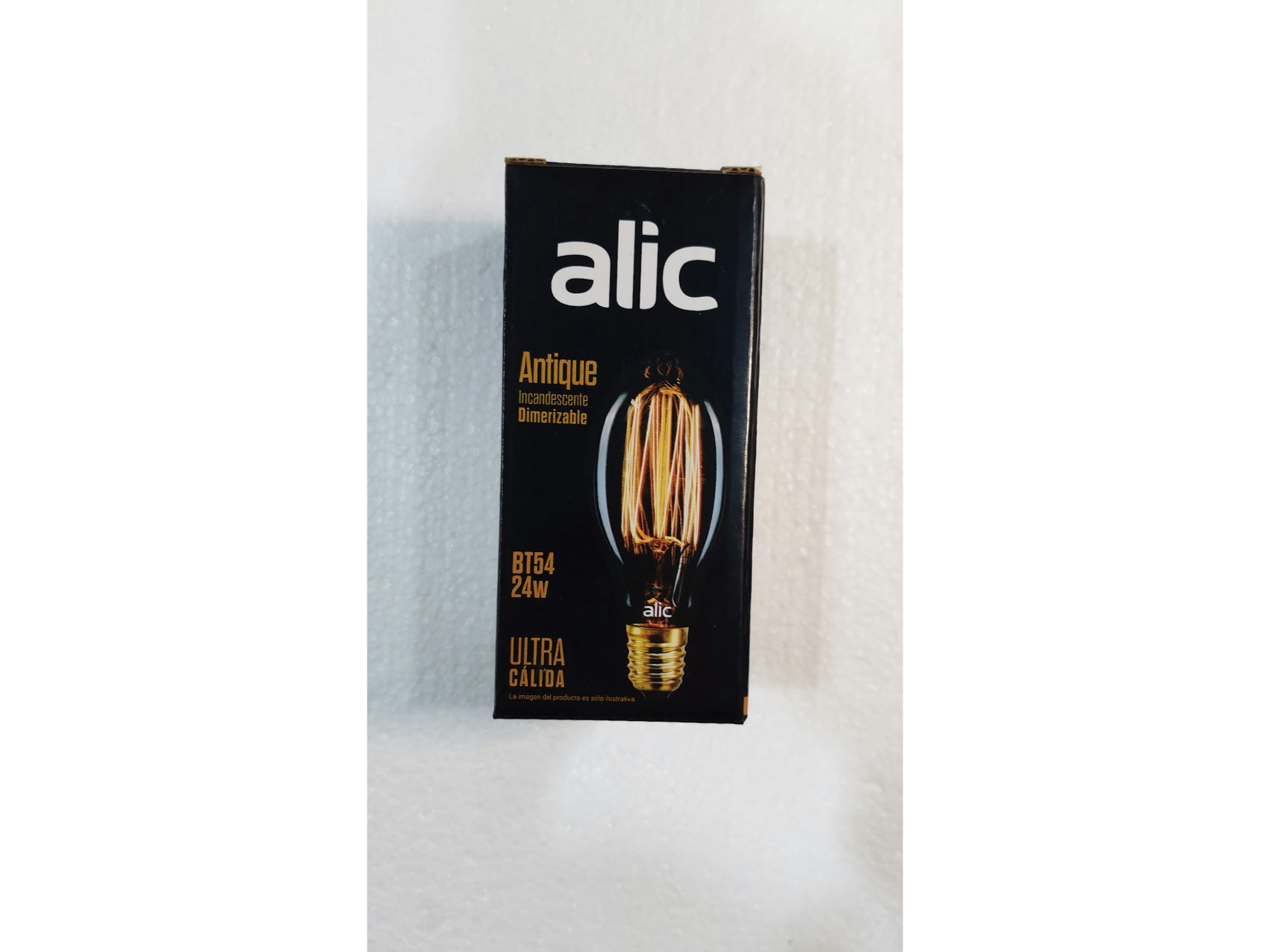 LAMPARA INCANDESCENTE ANTIQUE BT54 24 W ALIC de Chaib Electricidad e Iluminacion